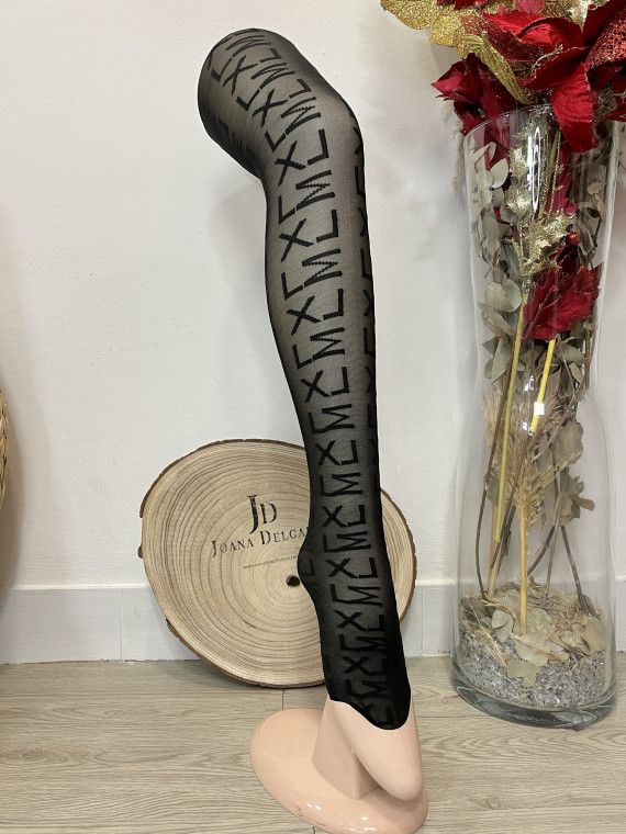 Medias LETTERING Negras