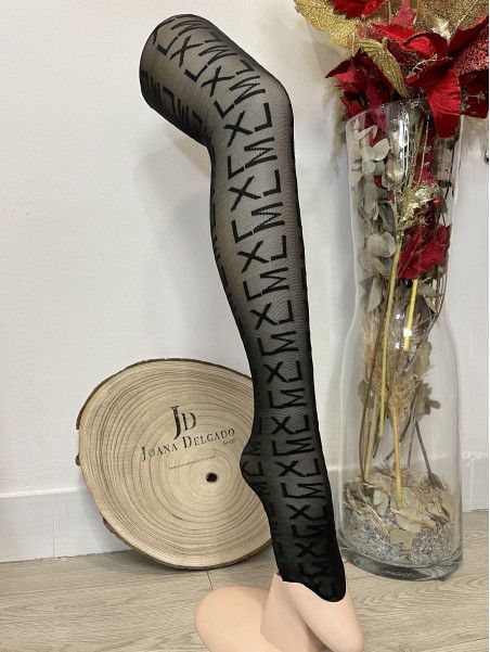 Medias LETTERING Negras