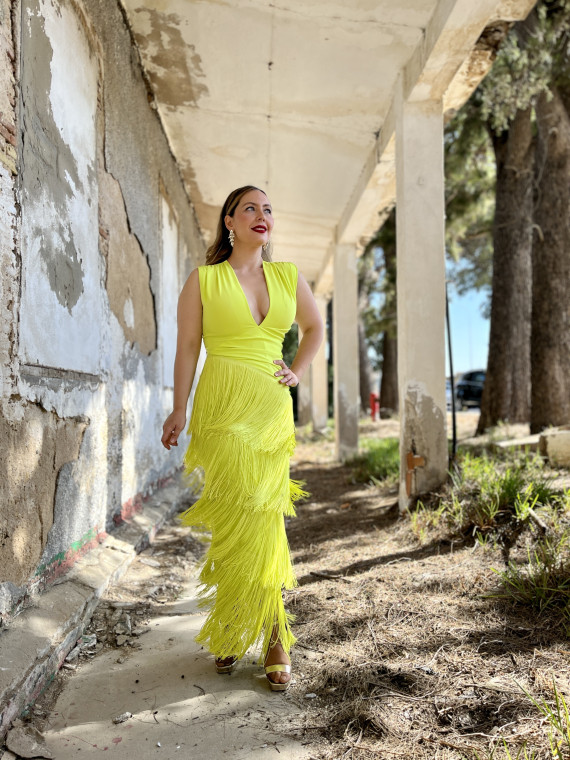 Vestido de Fiesta Doncella Amarillo