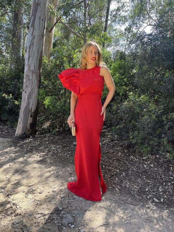 Vestido largo MAR rojo