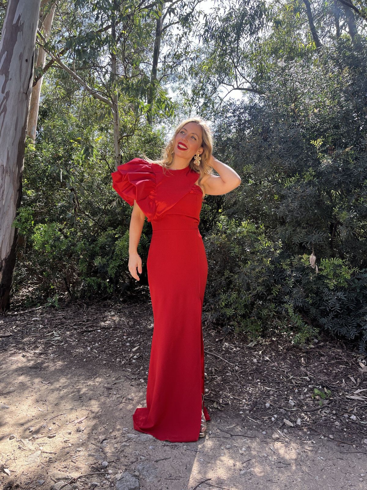 Vestido largo MAR rojo