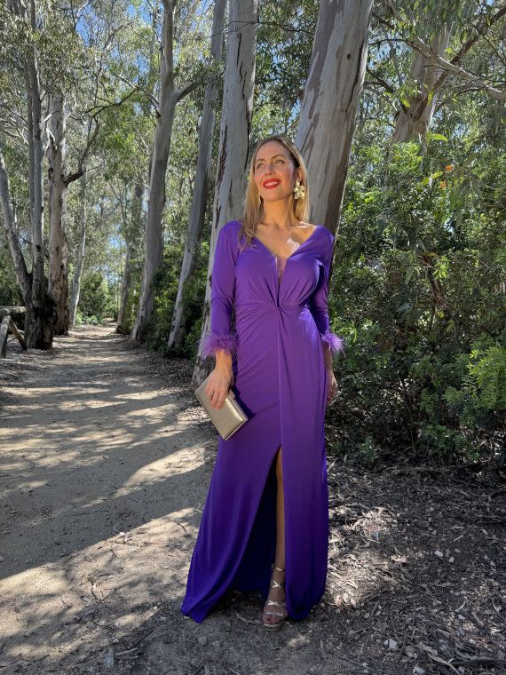 Vestido Largo de Fiesta LIBE Morado