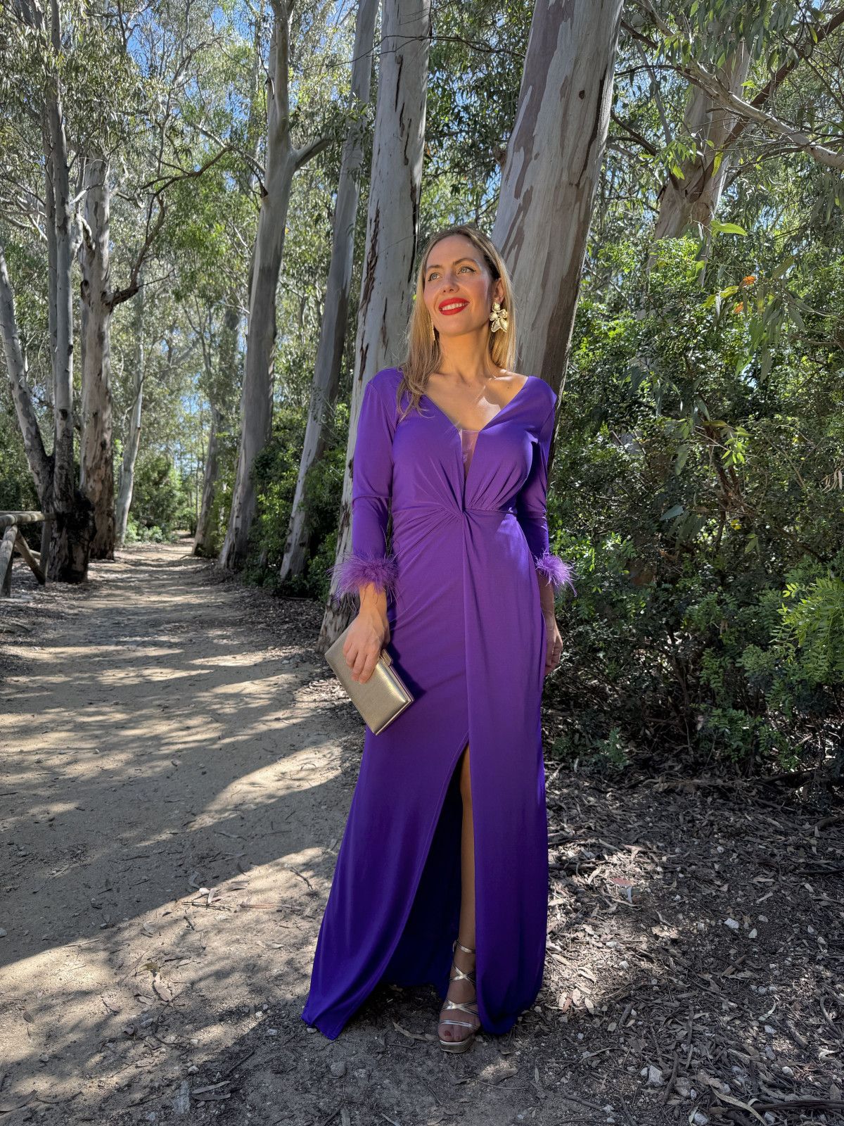 Vestido Largo de Fiesta LIBE Morado