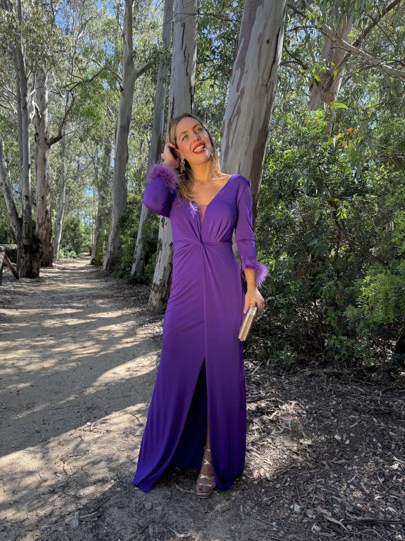 Vestido Largo de Fiesta LIBE Morado