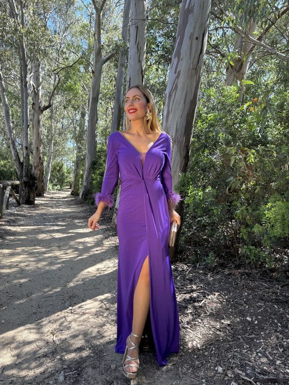 Vestido Largo de Fiesta LIBE Morado