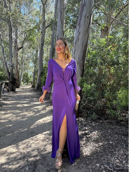 Vestido Largo de Fiesta LIBE Morado