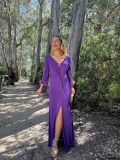 Vestido Largo de Fiesta LIBE Morado