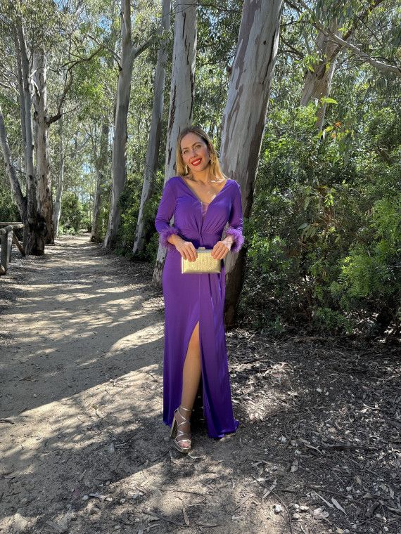 Vestido Largo de Fiesta LIBE Morado