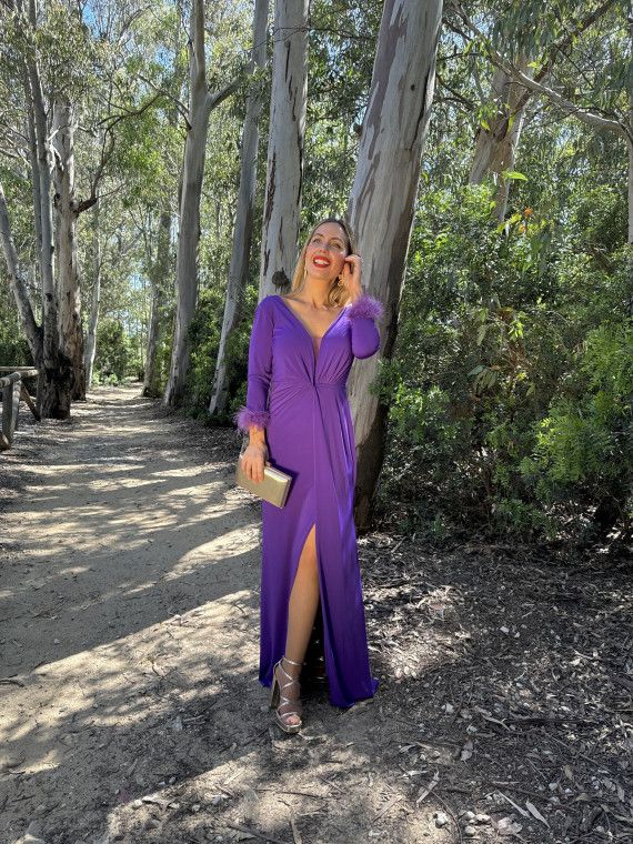 Vestido Largo de Fiesta LIBE Morado