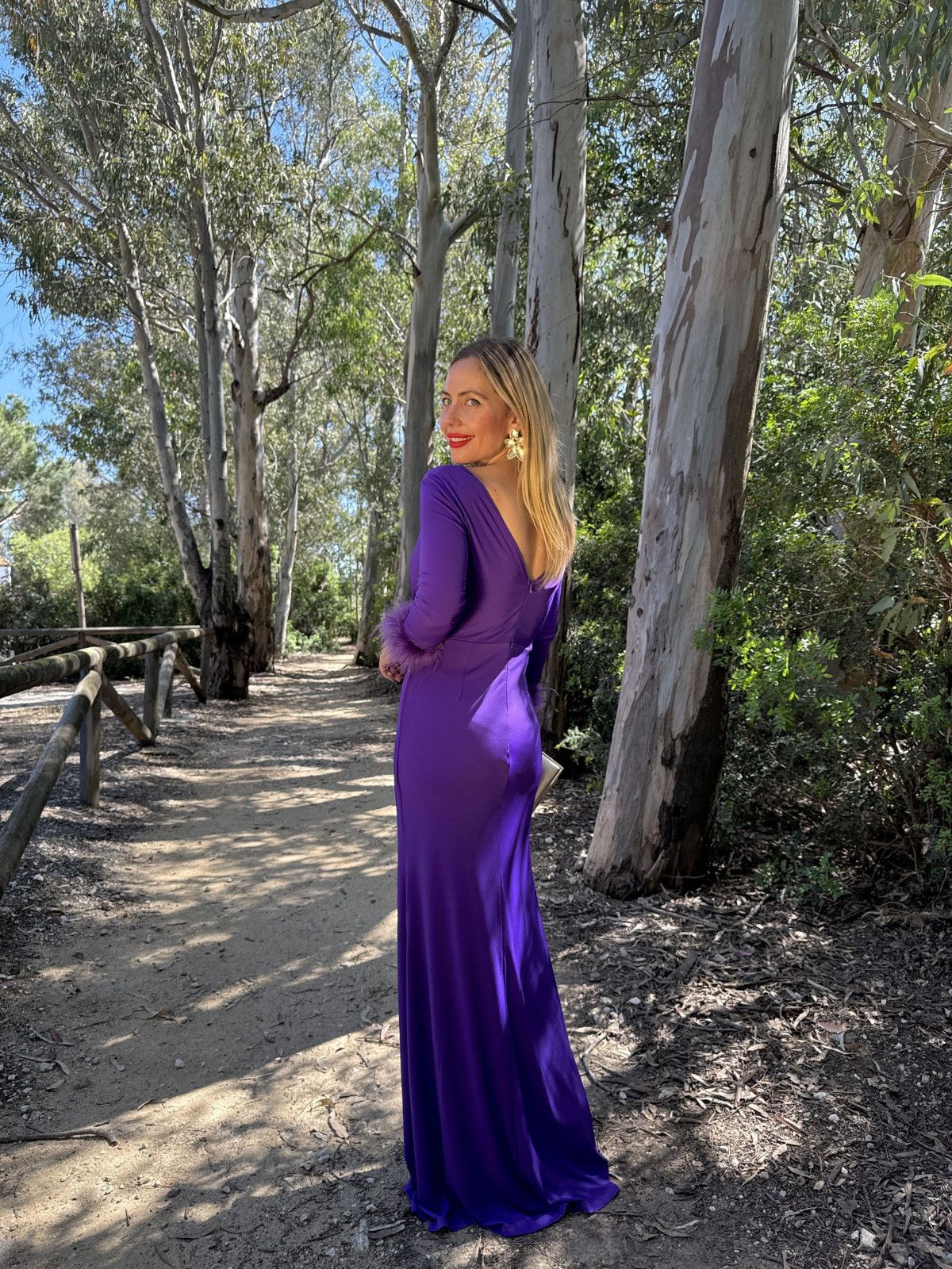 Vestido Largo de Fiesta LIBE Morado