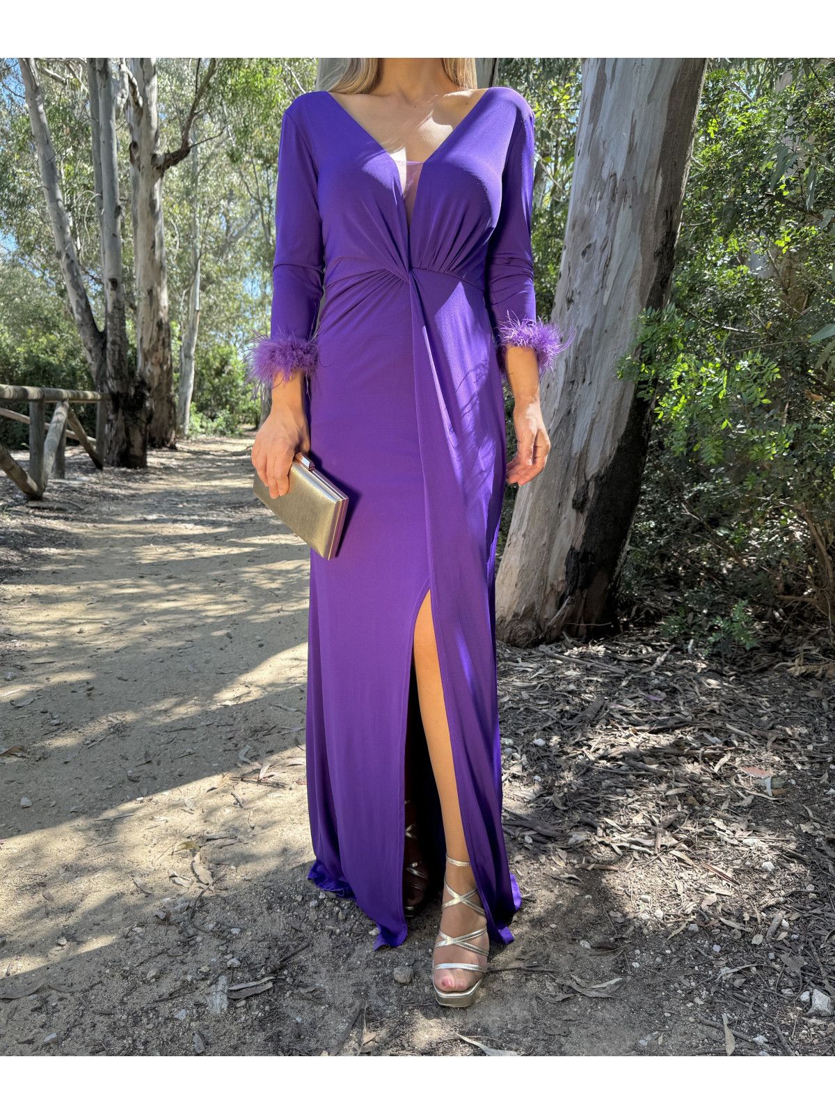 Vestido Largo de Fiesta LIBE Morado