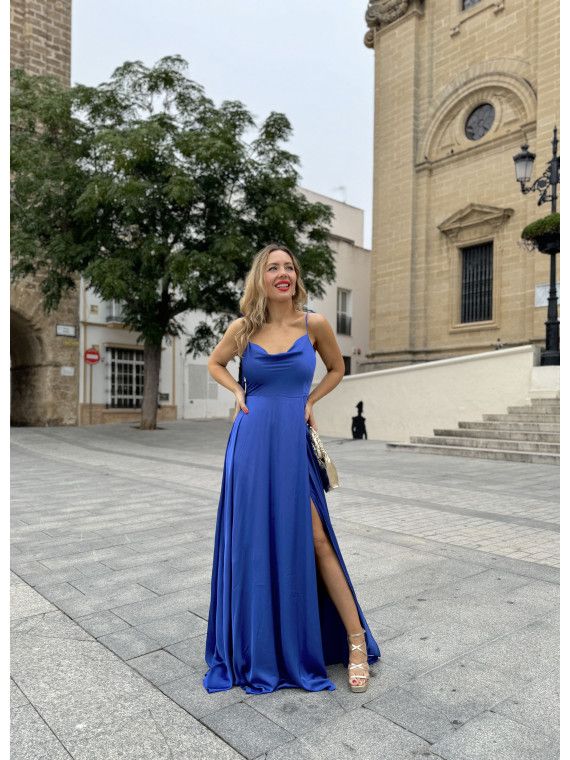 Vestido Azul Outlet Vestidos De Coctel Vestido Largo De Fiesta