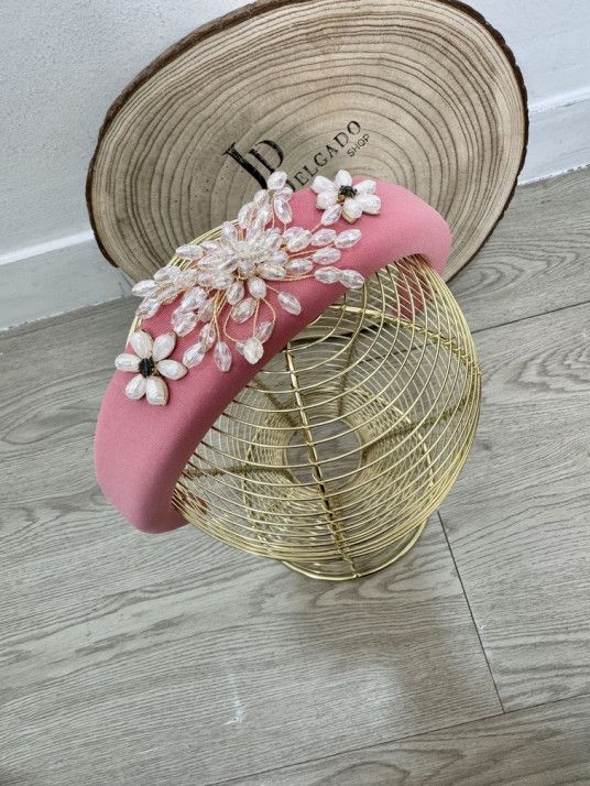 Diadema Coral con Piedras