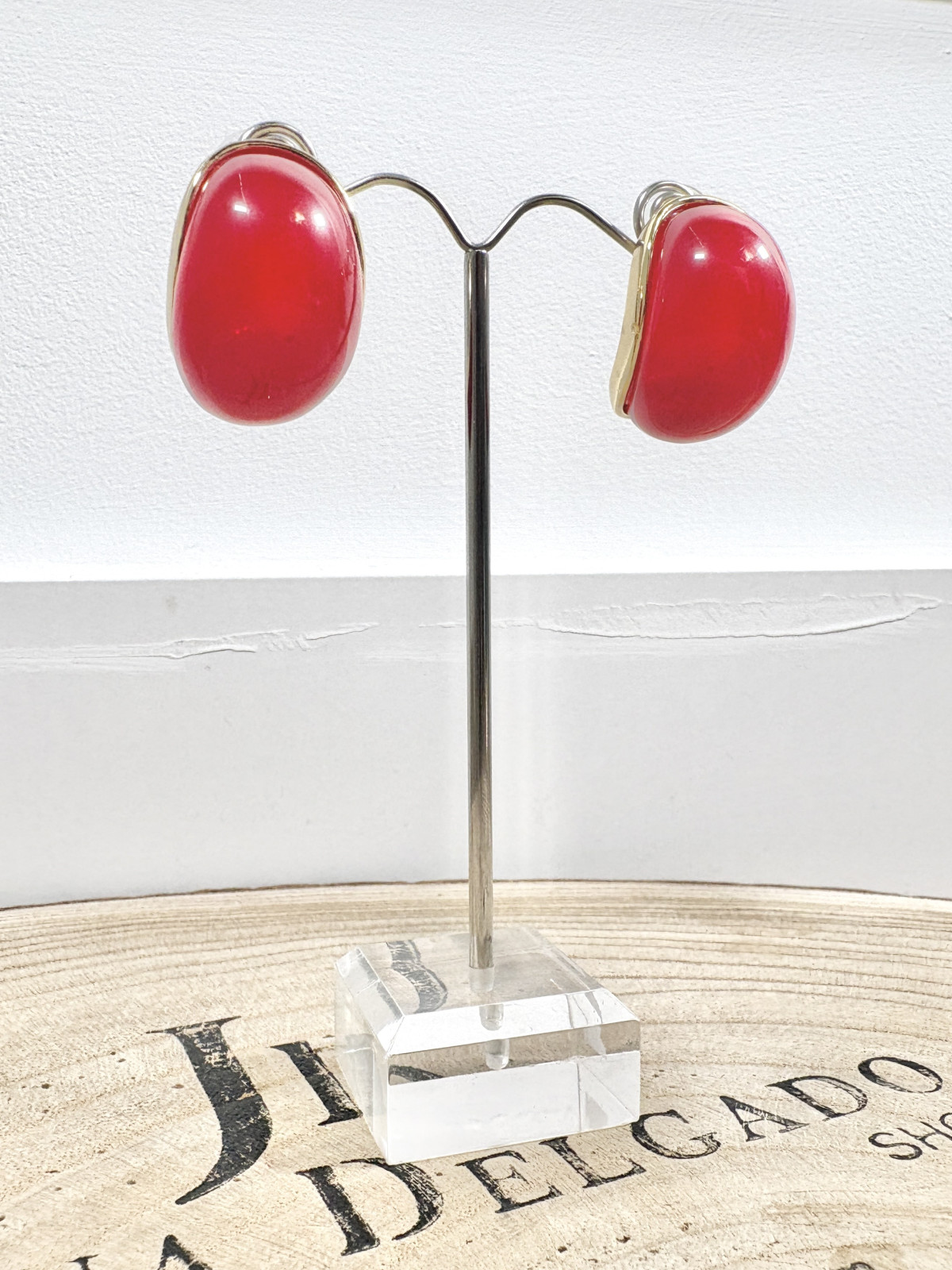 Pendiente Burdeos AURAS