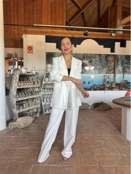 Traje de Chaqueta ANA Blanco