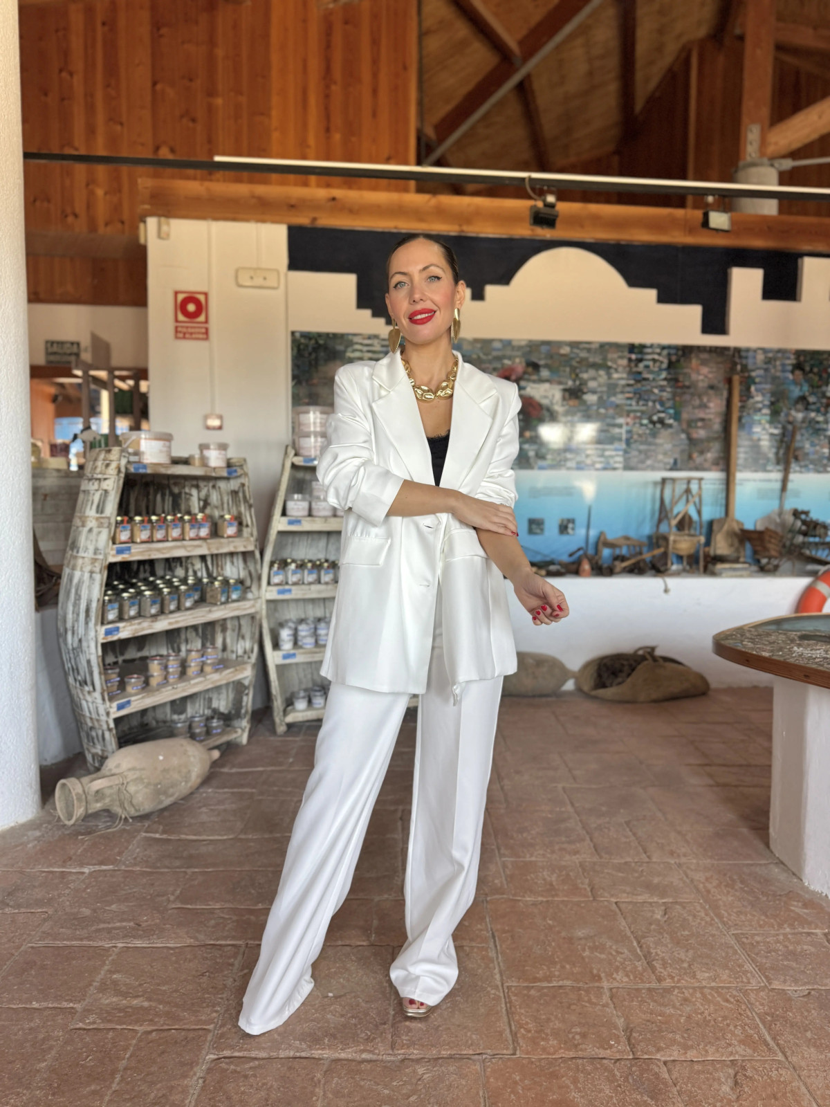 Traje de Chaqueta ANA Blanco