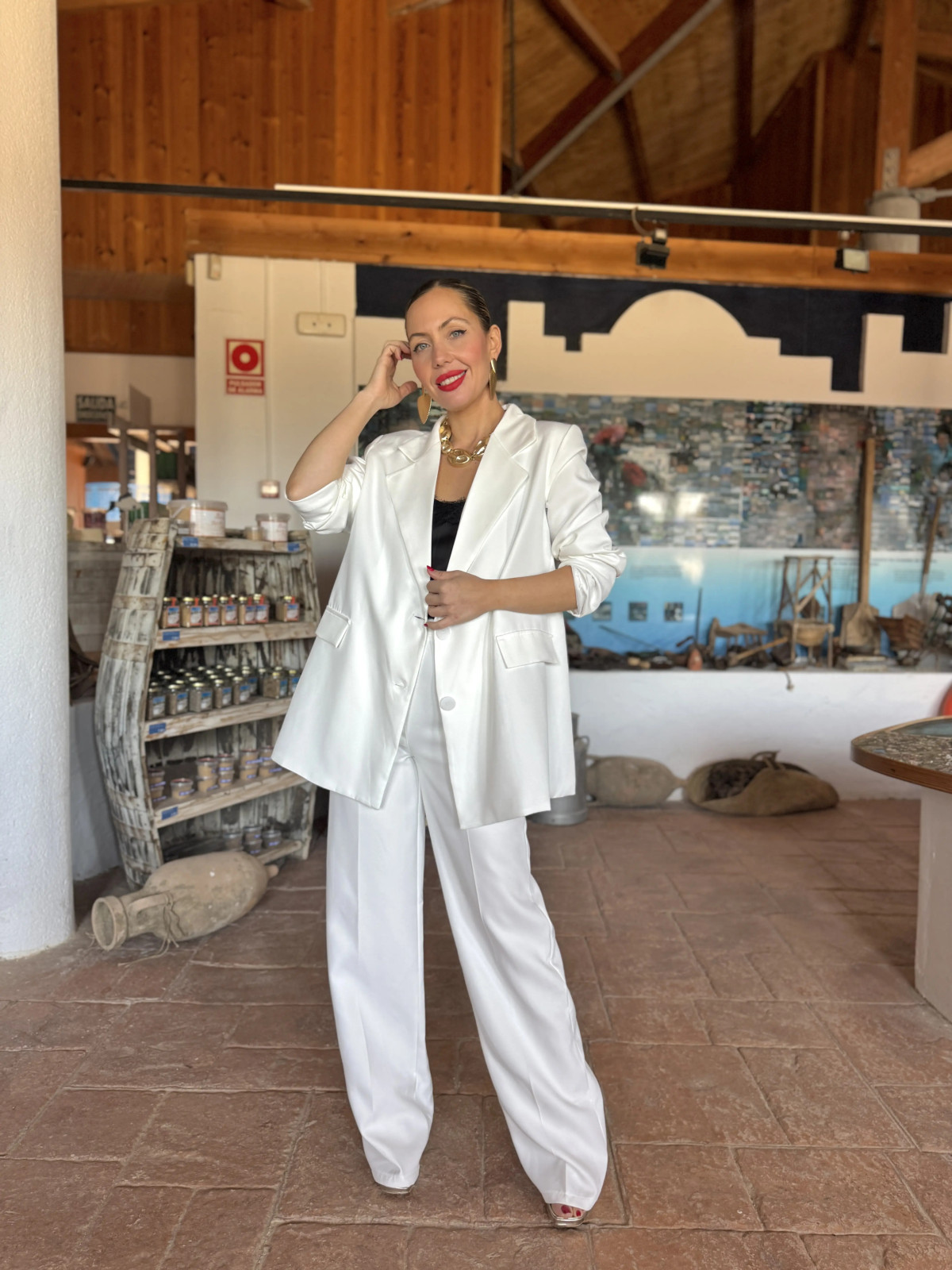 Traje de Chaqueta ANA Blanco