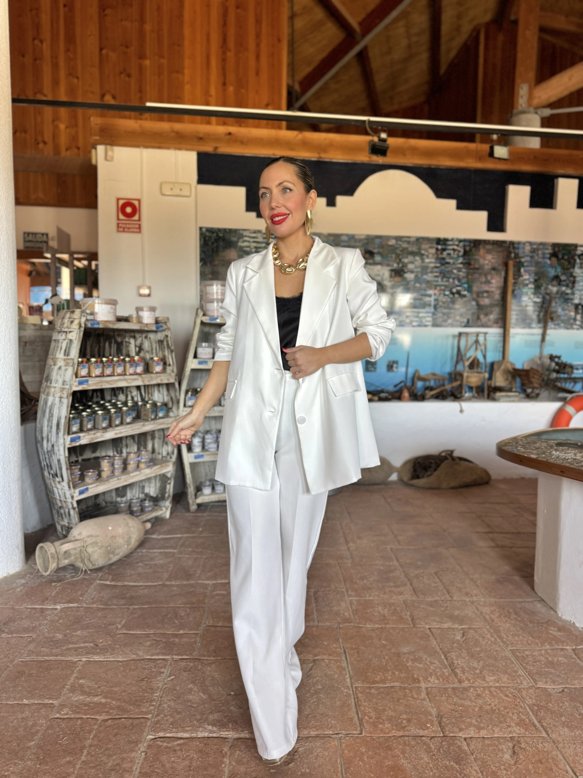 Traje de Chaqueta ANA Blanco