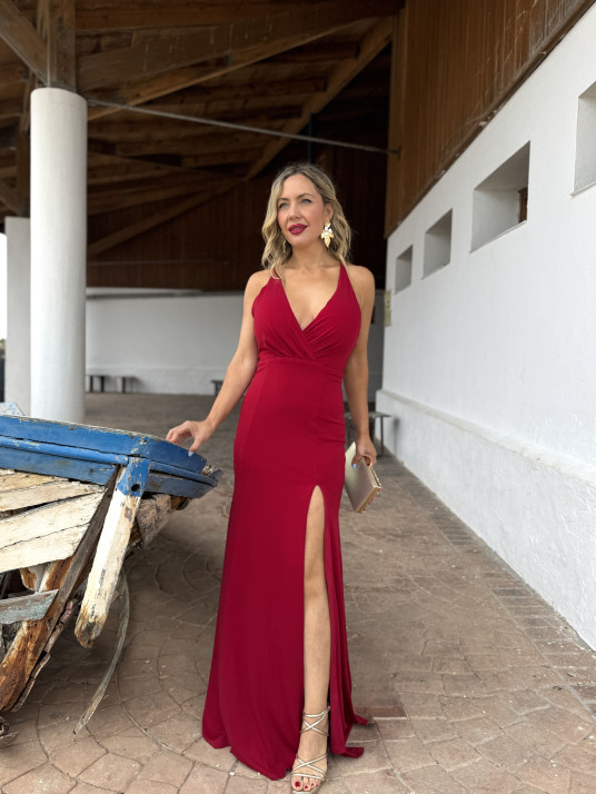 Vestido largo de fiesta, ideal para bodas de tarde y graduaciones.