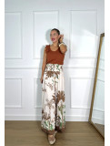 Pantalón palazzo estampado  ideal para un look de verano/otoño.