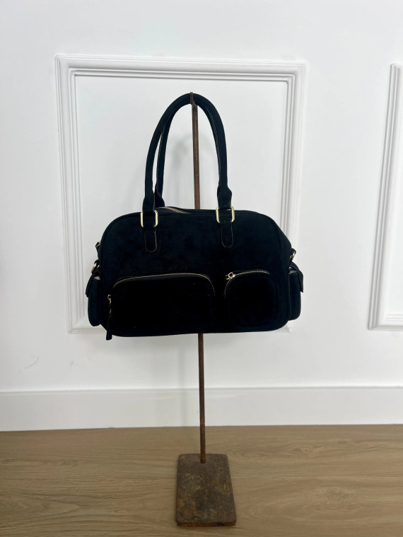 Bolso mediano tipo maletin con bolsillos, ideal para tus looks casual