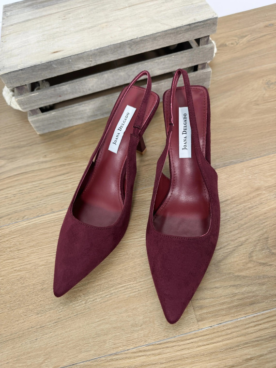 Zapato de Tacón de Fiesta SOFIA burdeos