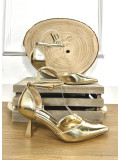 Zapato de Tacón de Fiesta CENICIENTA dorado