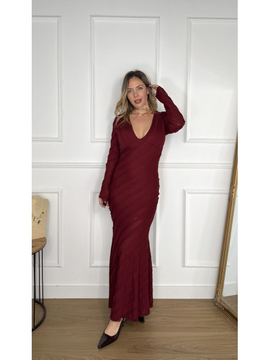Vestido LUNA Burdeos