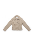 Chaqueta biker  beige