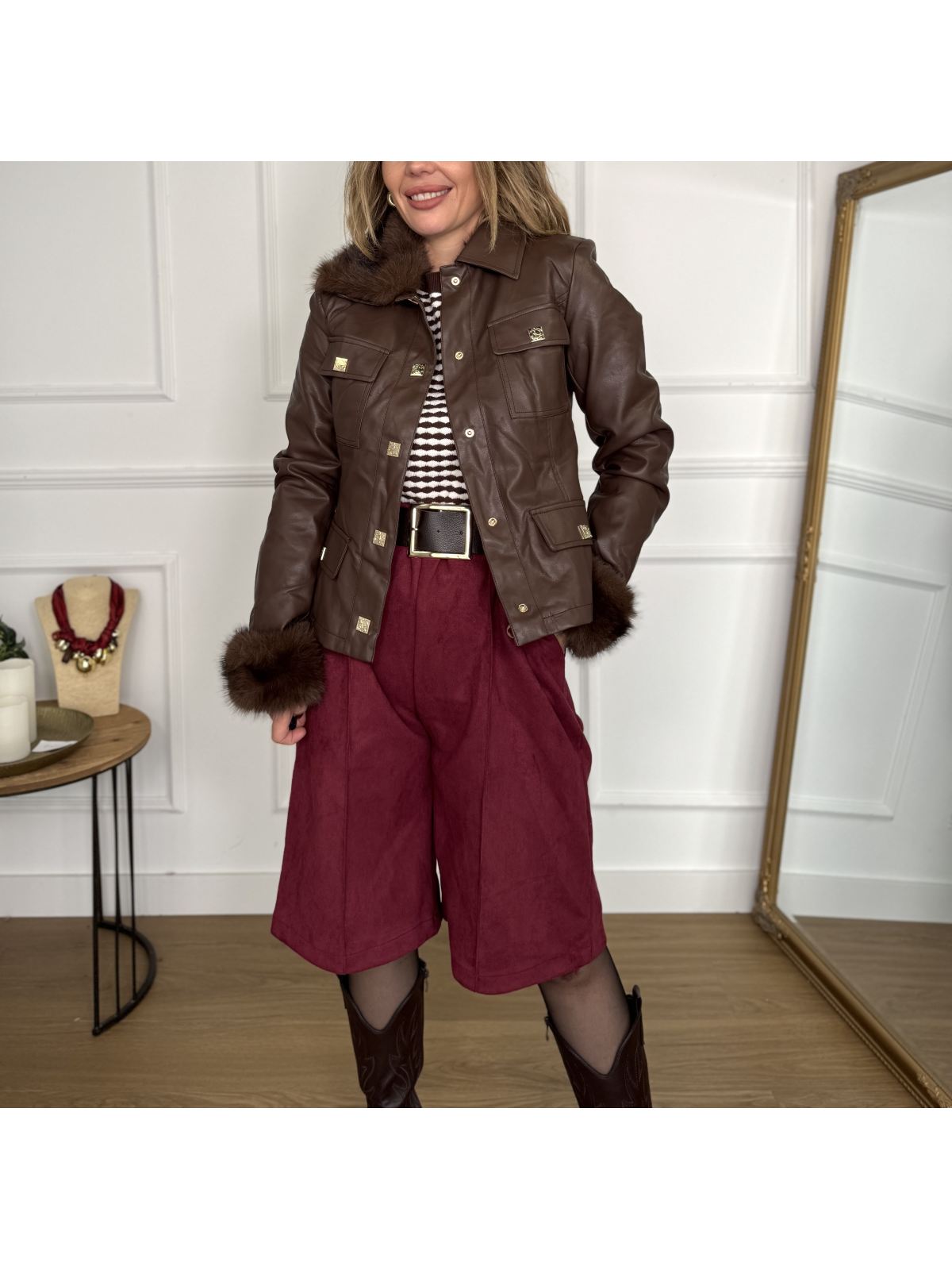 Abrigo de Polipiel ROSARIO