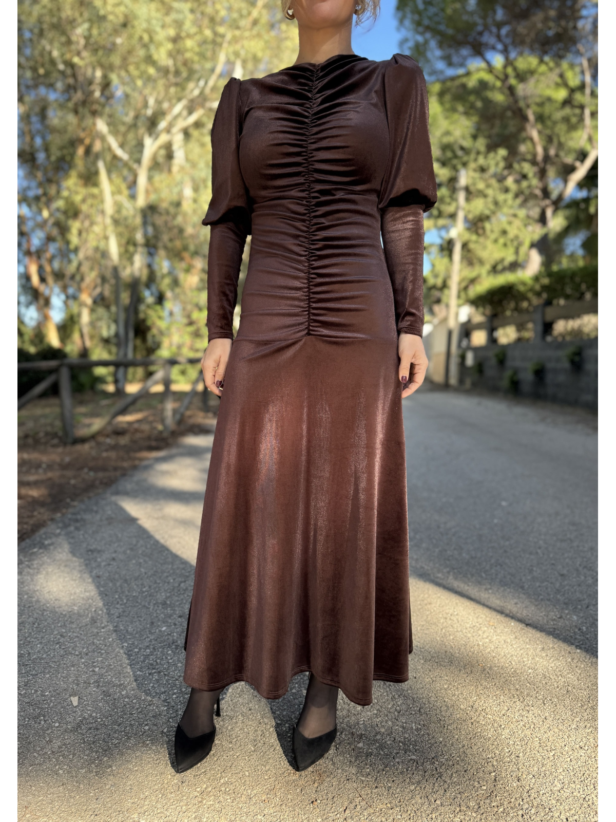 Vestido BELEN Marrón