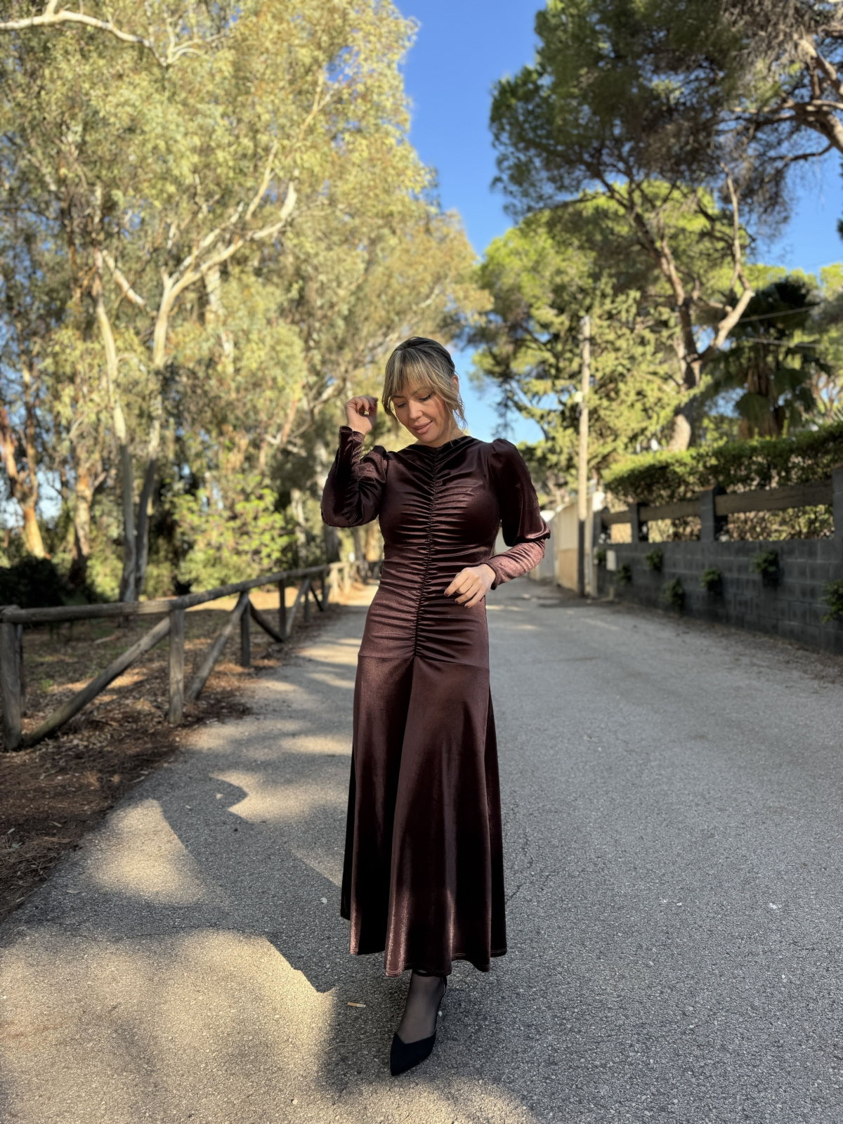 Vestido BELEN Marrón