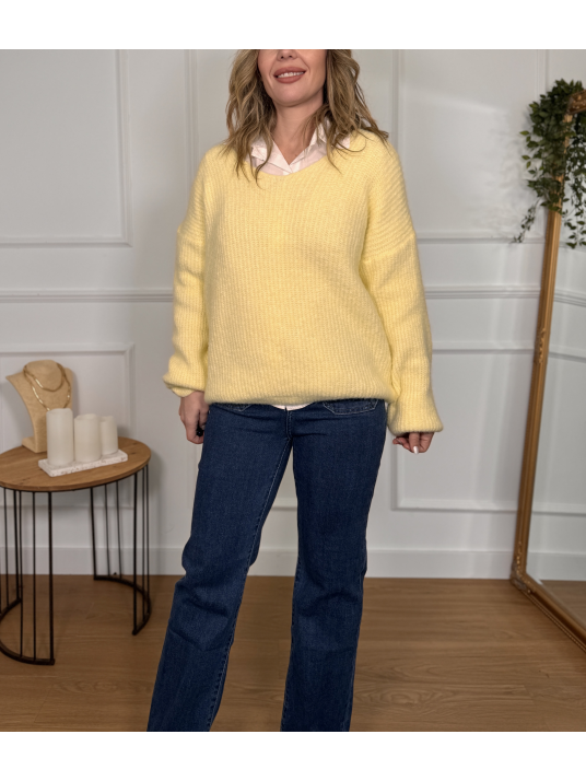 Jersey  de lana ROCIO amarillo