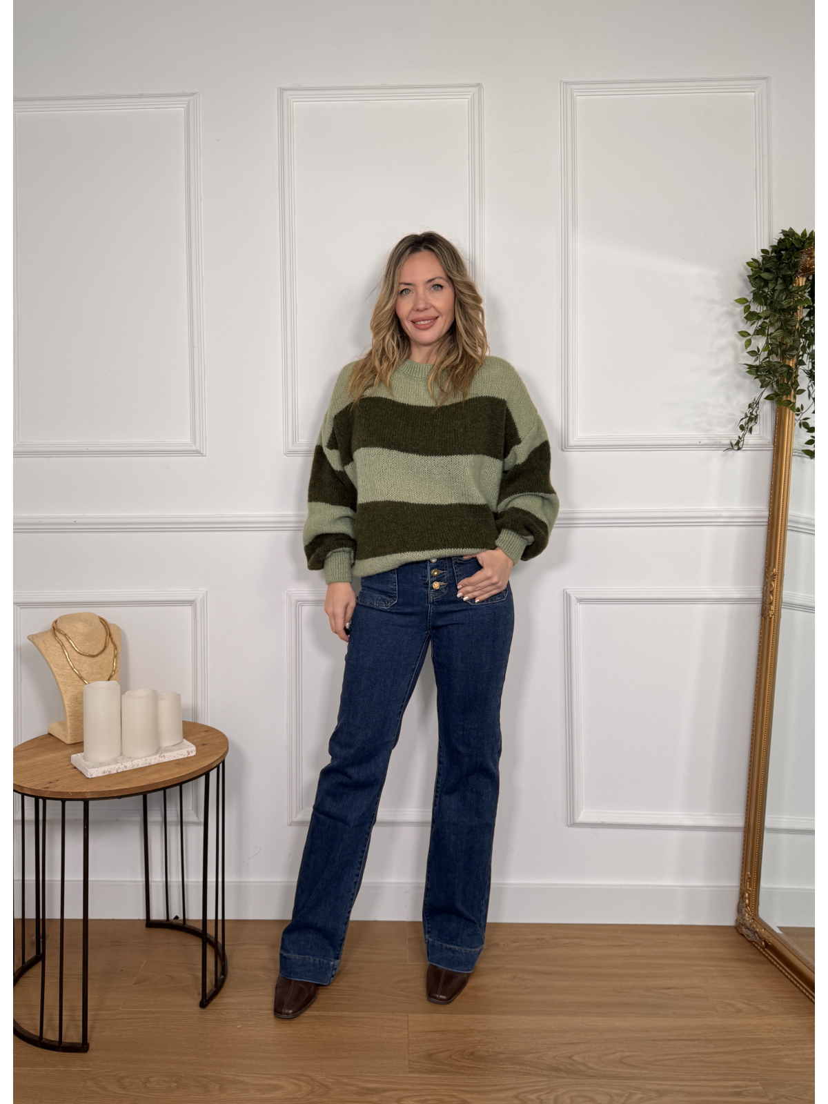 Jersey con Rayas LUCIA verde