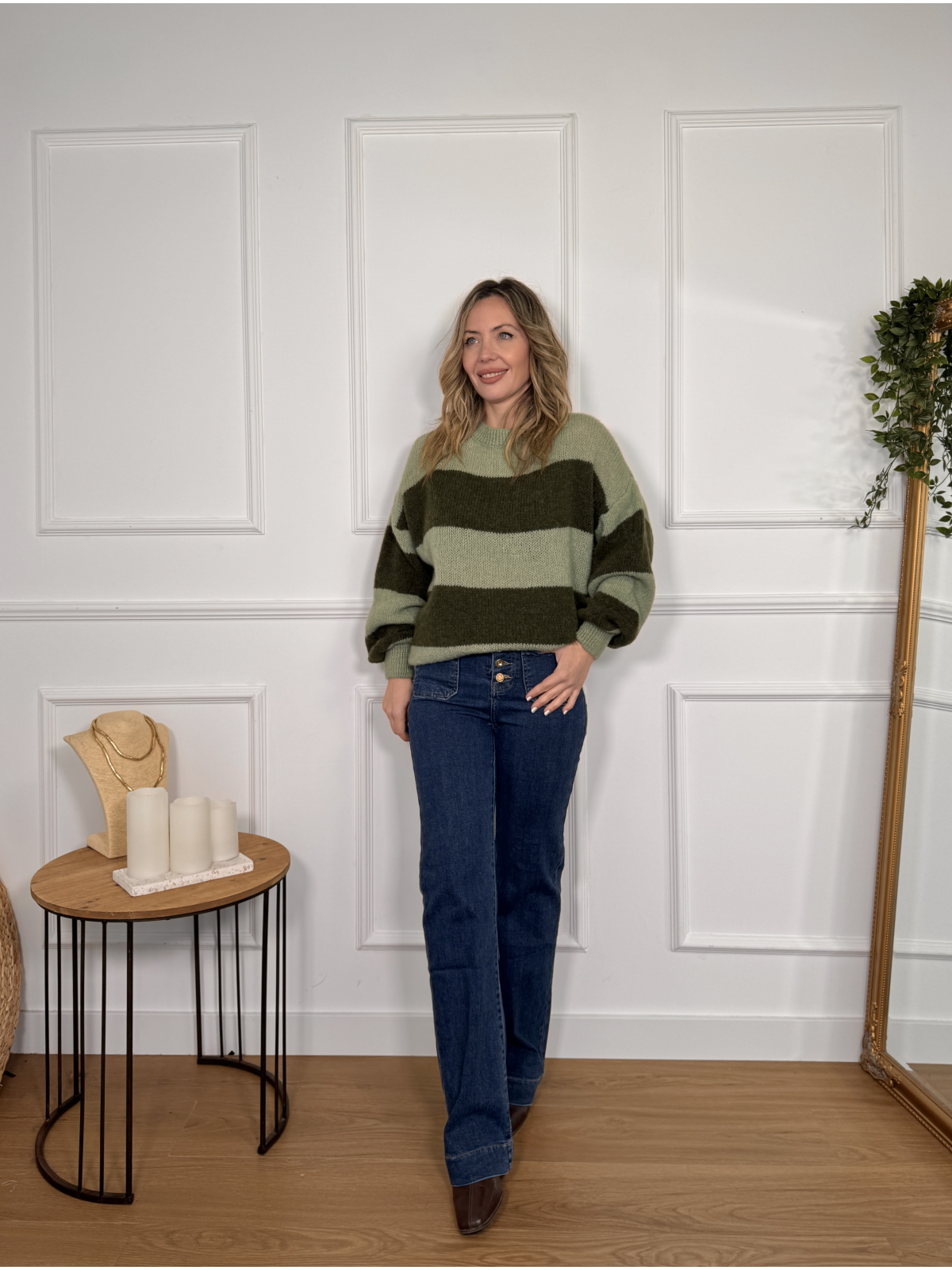 Jersey con Rayas LUCIA verde