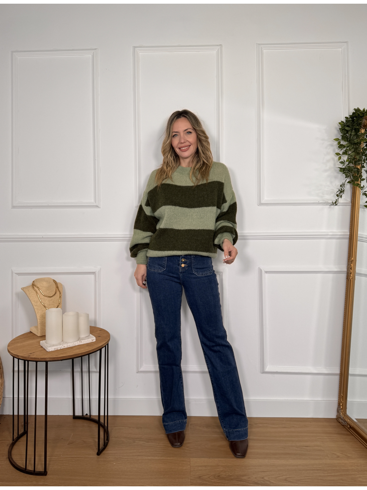 Jersey con Rayas LUCIA verde