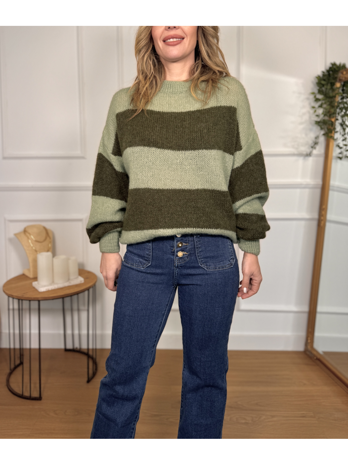 Jersey con Rayas LUCIA verde