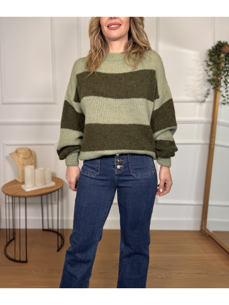 Jersey con Rayas LUCIA verde