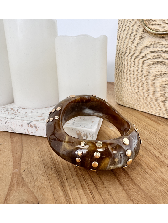 Pulsera BANGLE marrón