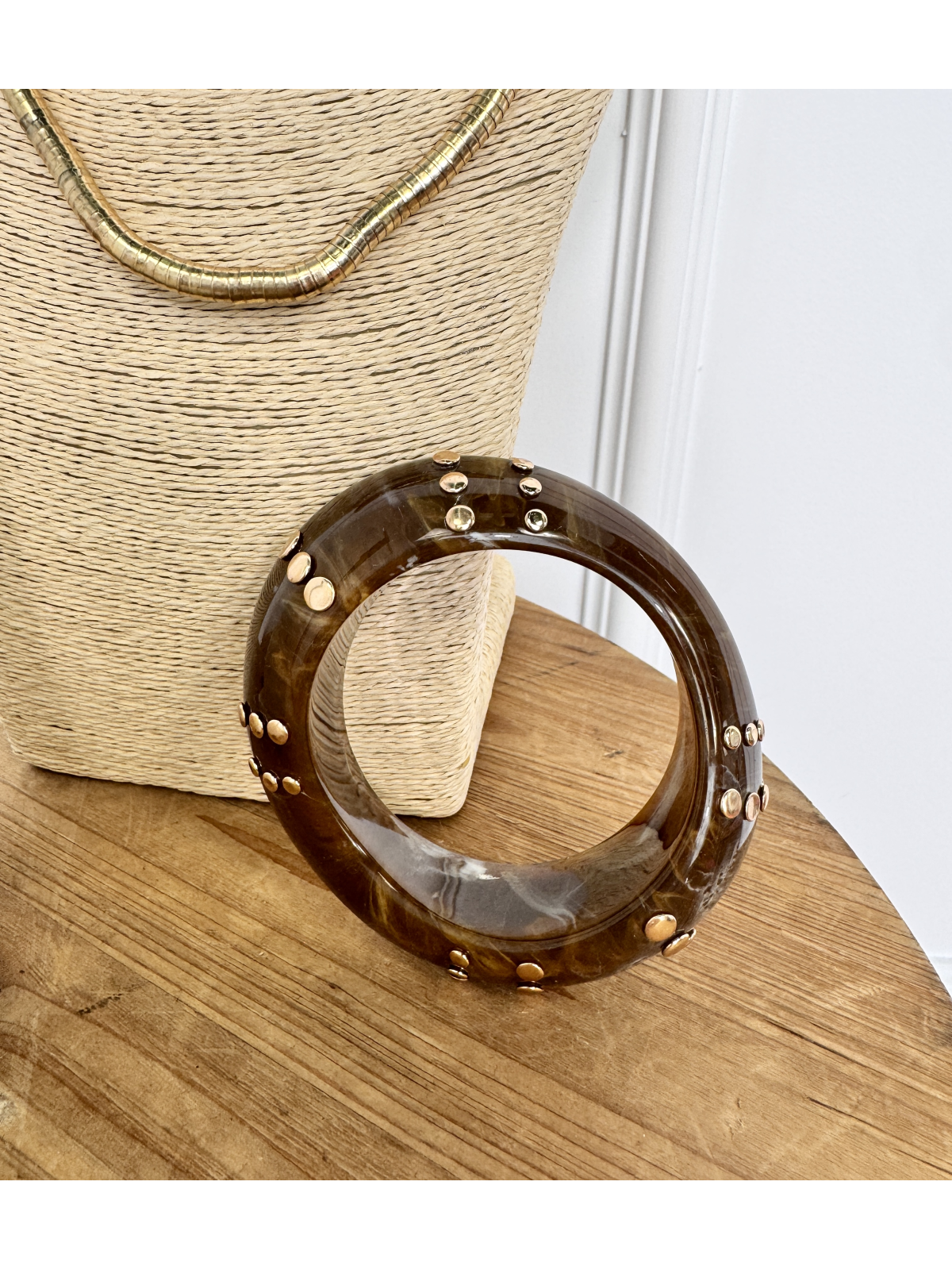 Pulsera BANGLE marrón