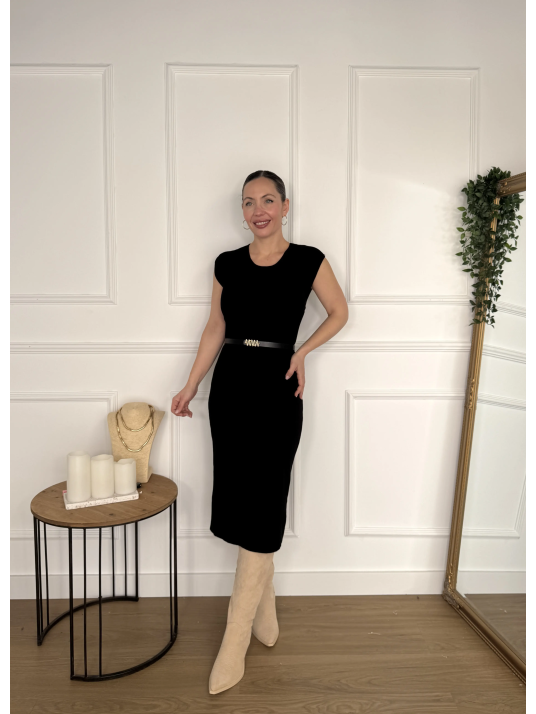 Vestido de punto ADRIANA Negro