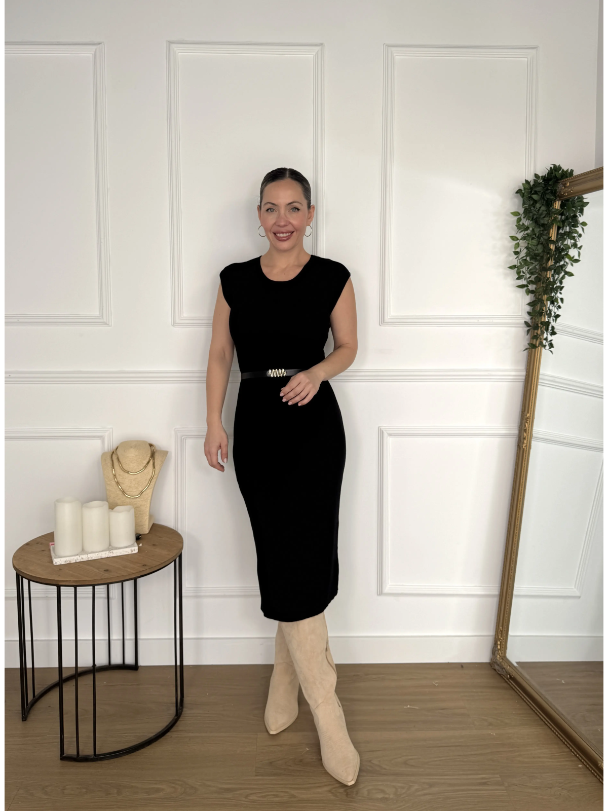 Vestido de punto ADRIANA Negro