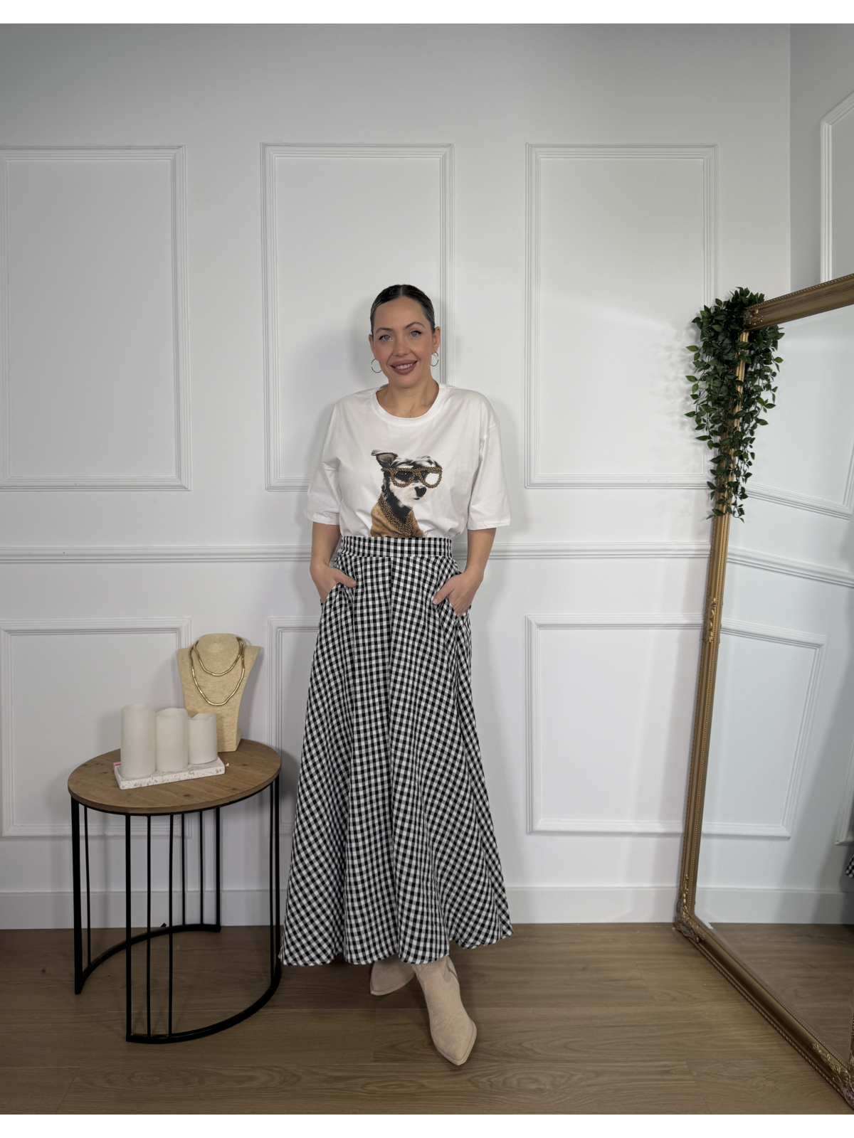 Falda de cuadros VICHI