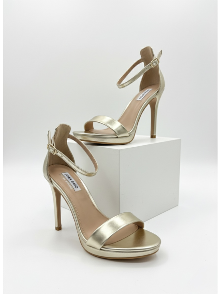 Sandalia de Tacón CATA Dorado