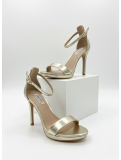 Sandalia de Tacón CATA Dorado
