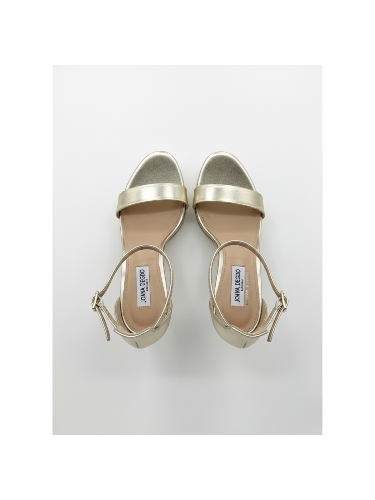 Sandalia de Tacón CATA Dorado