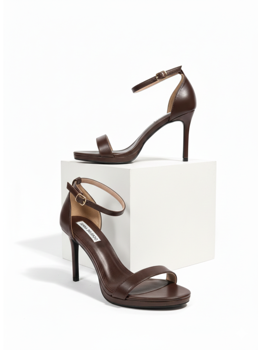 Sandalia de Tacón CATA Marrón