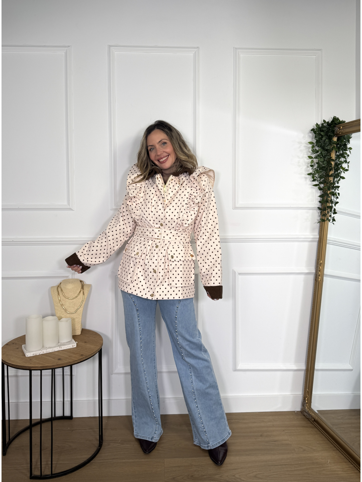 Chaqueta de lunares INDARA