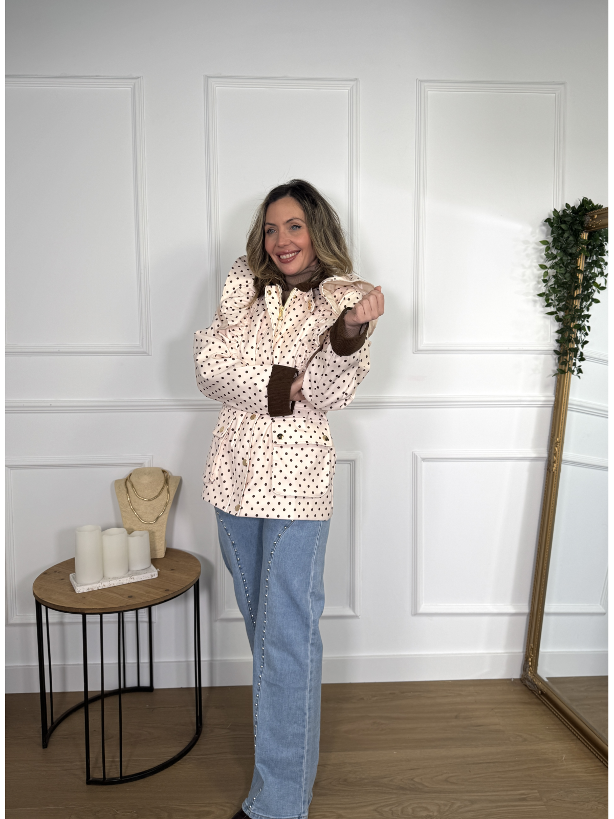 Chaqueta de lunares INDARA