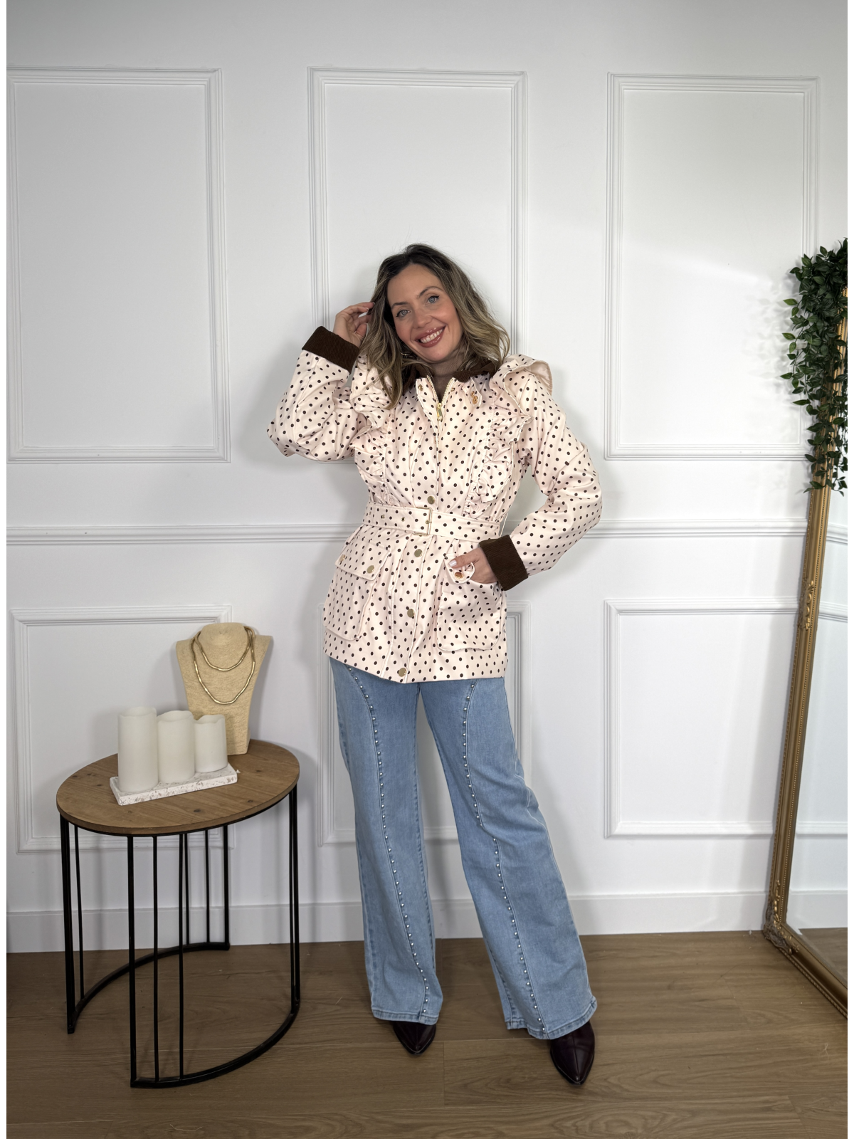 Chaqueta de lunares INDARA